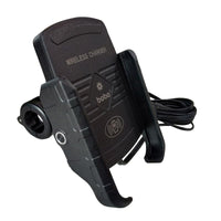 BOBO BM6 Jaw-Grip Mobile Phone Holder Mount with Fast 15W Wireless Charger