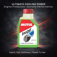 Motul Inugel Expert Hybrid Tech Antifreeze Coolant for Bikes – Ready-to-Use Radiator Fluid