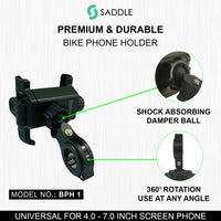 SADDLE BPH 1 Bike/Motorcycle/Scooter Mobile Phone Holder Mount