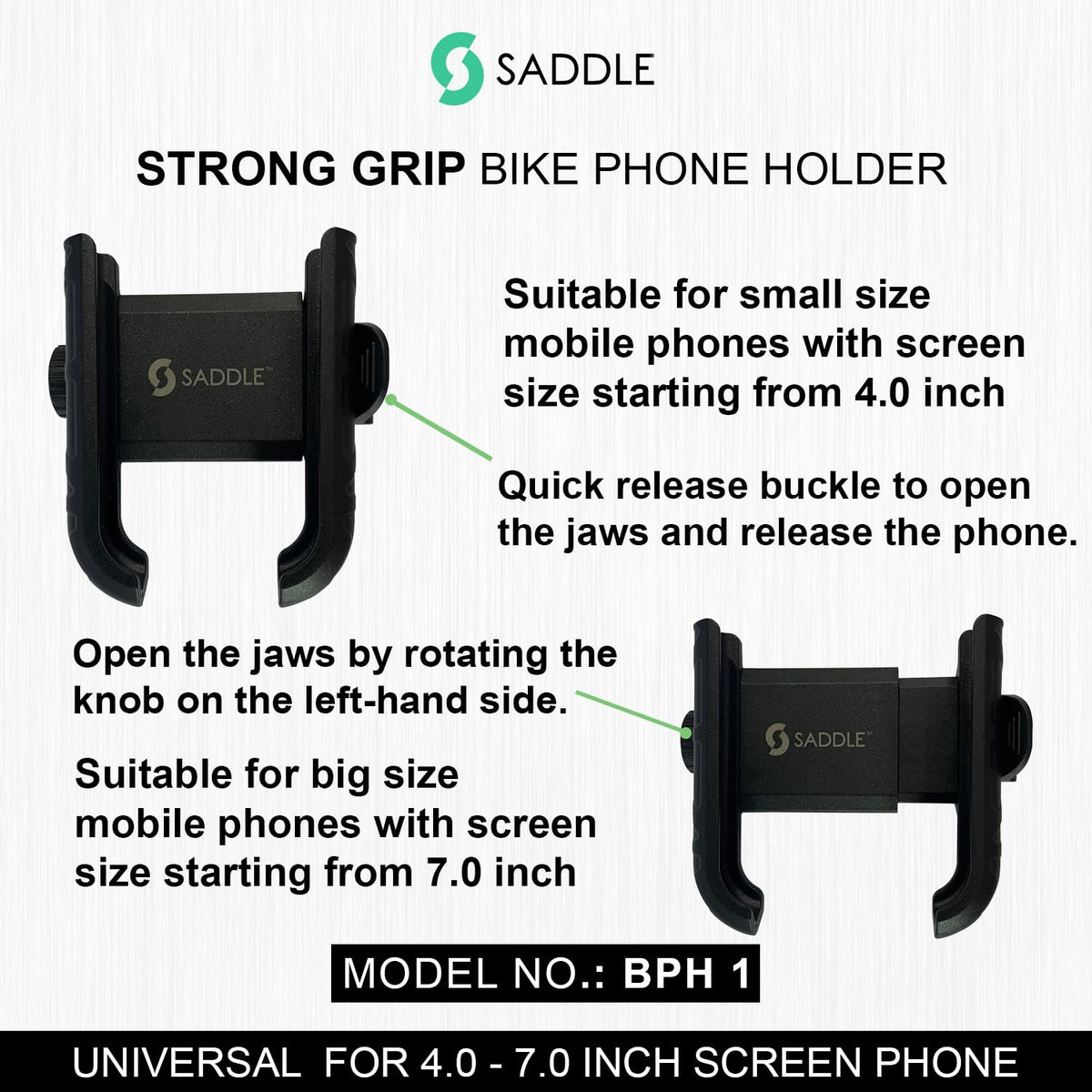 SADDLE BPH 1 Bike/Motorcycle/Scooter Mobile Phone Holder Mount