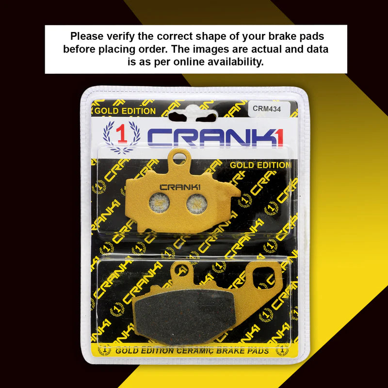 Ceramic Brake Pads For Kawasaki Ninja 1000SX (2015-2019) - Rear - CRM434 - 1 Set