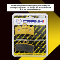 Ceramic Brake Pads For Triumph Tiger 400 - Front - CRM8609 - 1 Set