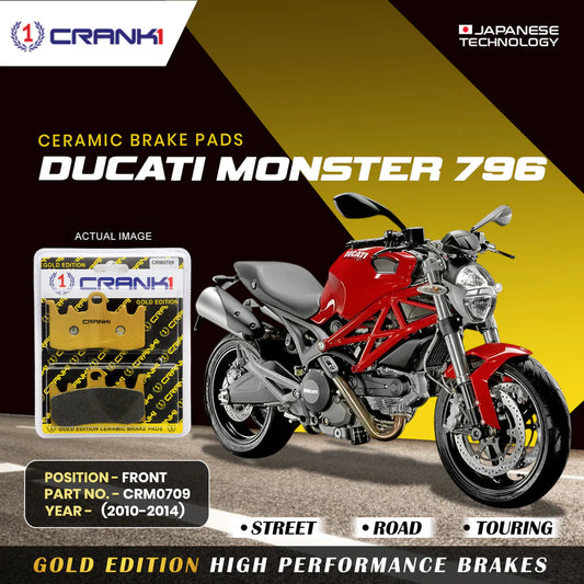 Ceramic Brake Pads For Ducati Monster 796 (2010-2014) - Front - CRM0709 - 2 Sets
