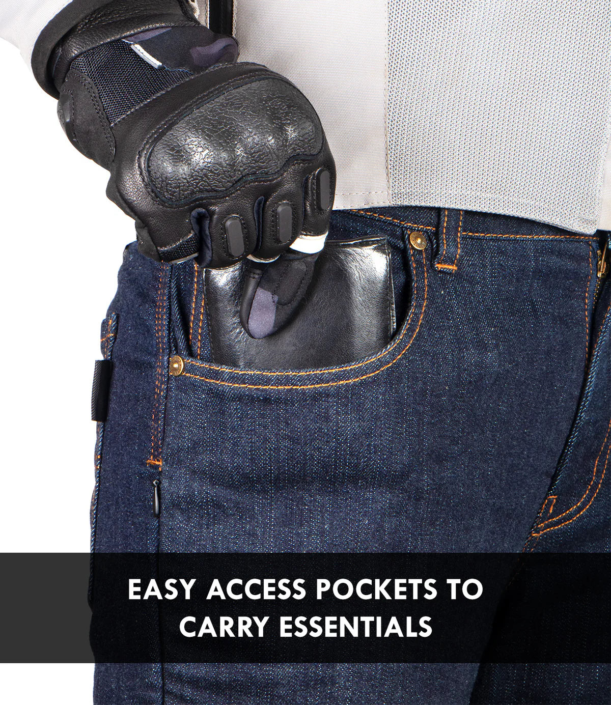 Rynox DOWNTOWN PRO MOTORCYCLE JEANS - CE CERTIFIED CLASS AA - D3O PROTECTORS
