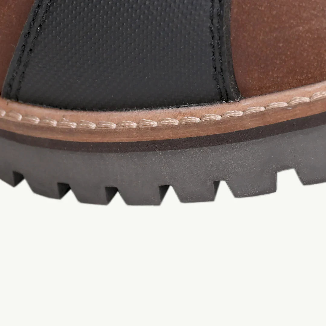 Raida BRONSON - RETRO MOTORCYCLE RIDING BOOTS FOR MEN (BROWN)