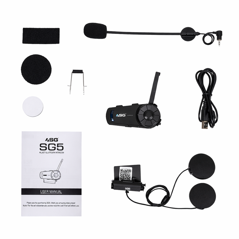 SG5 Bluetooth Intercom Headset | ASG