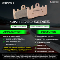 Crank1 Sintered Brake Pads – Front (CB744) | CRANK1