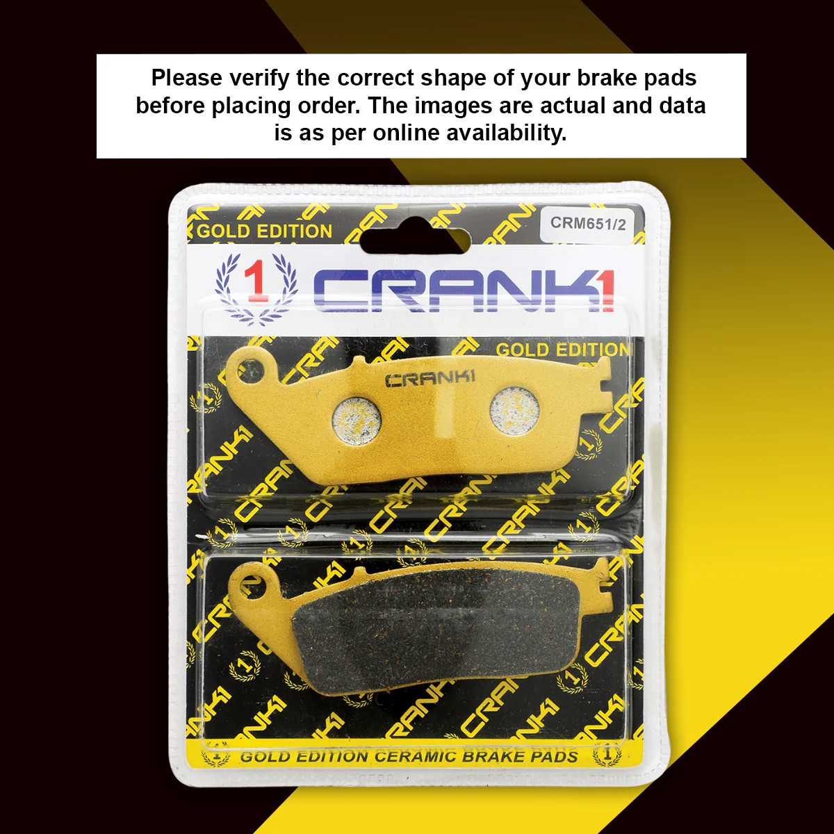 Ceramic Brake Pads For Kawasaki Versys-X 300 - Front - CRM651/2 - 1 Set