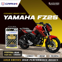 Ceramic Brake Pads For Yamaha FZ25 - Rear - CRM234 - 1 Set