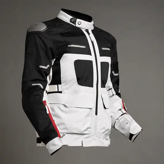 Royal Enfield CROSSROADER RIDING JACKET - LIGHT GREY