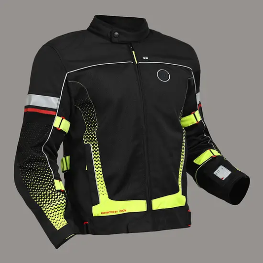 Royal Enfield EXPLORER V4 PRINT RIDING JACKET - GREEN