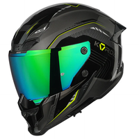 Korda Icon Strike Helmet - Gloss Grey and Fluorescent Yellow