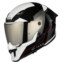 Korda Icon Nyx Helmet - Gloss Black & White