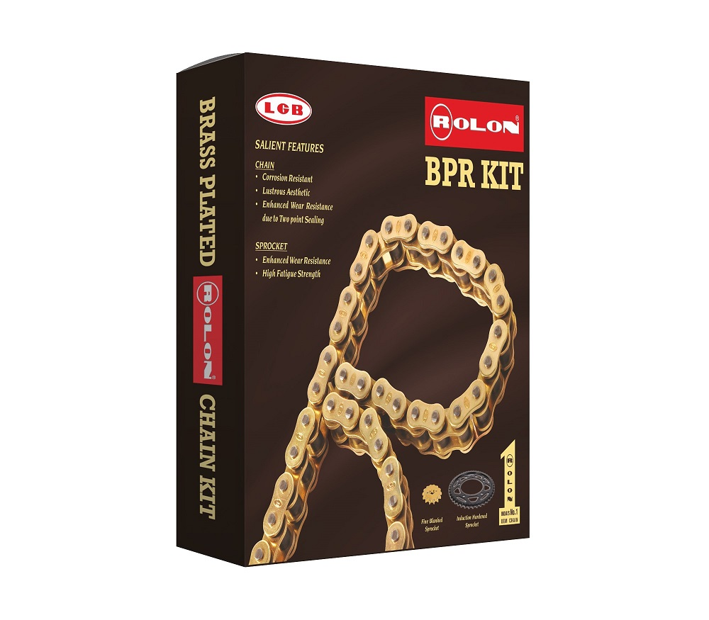 Brass Chain and Sprocket kit for GIXXER SF 250/GIXXER 250 - KIT HPORC 388