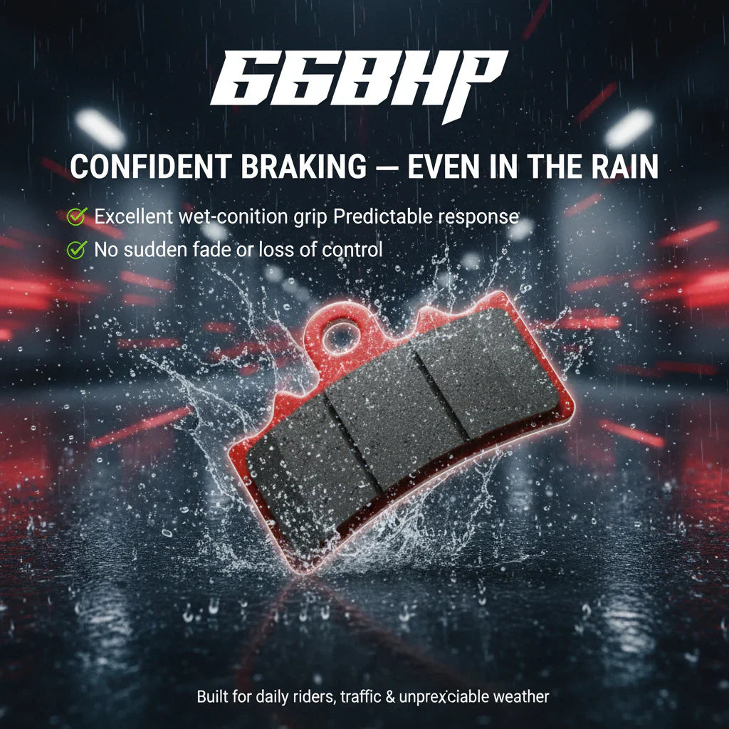 66SP-167 Honda CB 350 RS Street Pro Semi Ceramic Rear Brake Pads