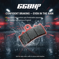 66SP-167 Honda CB 350 RS Street Pro Semi Ceramic Rear Brake Pads