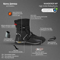 WANDERER WATERPROOF RIDING BOOT - BLACK