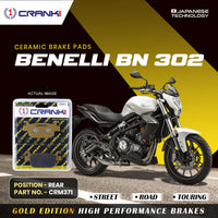 Ceramic Brake Pads For Benelli BN 302 - Rear - CRM371 - 1 Set