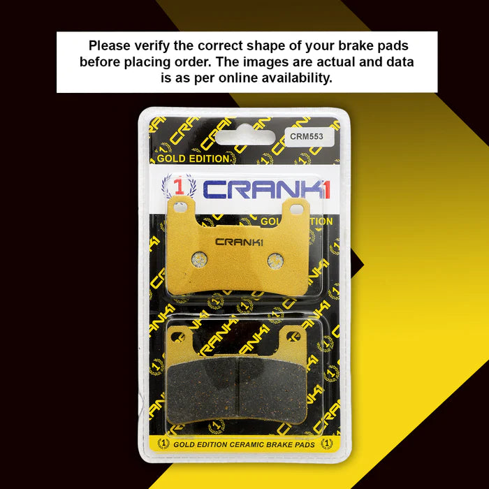 Ceramic Brake Pads For Kawasaki Ninja 1000SX (2015-2019) - Front - CRM553 - 2 Sets