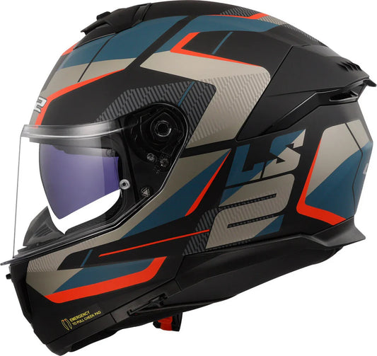 LS2 STREAM II ROAD MATT BLACK BLUE