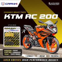 Ceramic Brake Pads For KTM RC 200 (2012-2023) - Front - CRM8609 - 1 Set