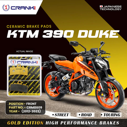 Ceramic Brake Pads For KTM 390 Duke (2012-2023) - Front - CRM8609 - 1 Set