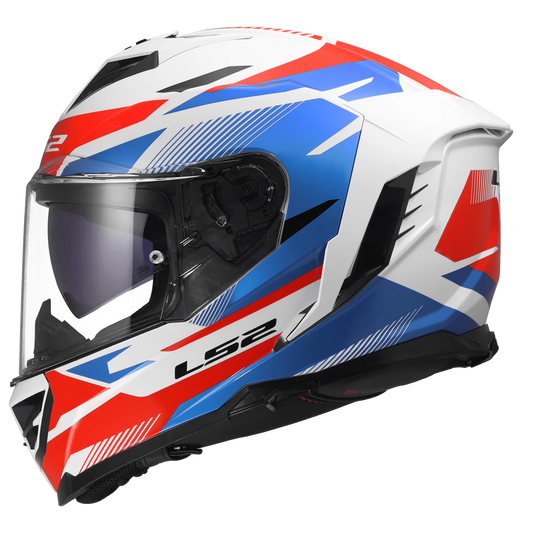 LS2 FF818 STORM III KOMAI WHITE BLUE RED