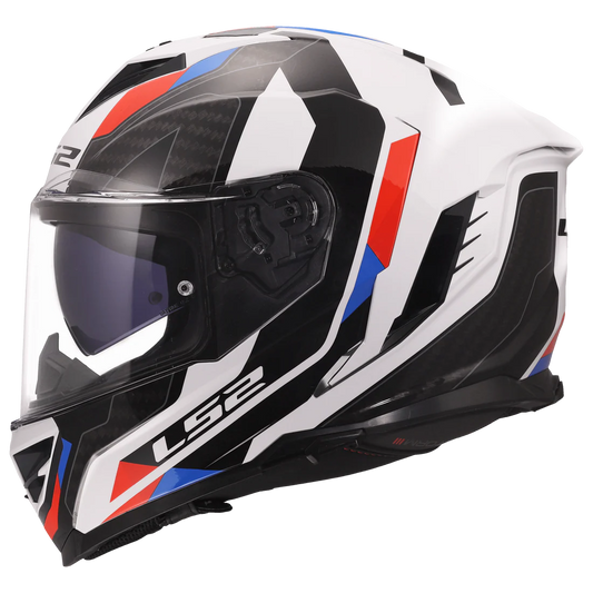 LS2 FF818 STORM III SPORTY WHITE BLUE RED