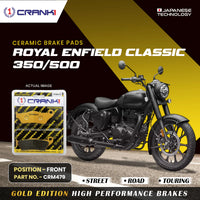Ceramic Brake Pads For Royal Enfield Classic 350/500 - Front - CRM479 - 1 Set