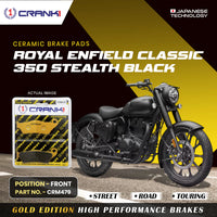 Ceramic Brake Pads For Royal Enfield Classic 350 Stealth Black - Front - CRM479 - 1 Set