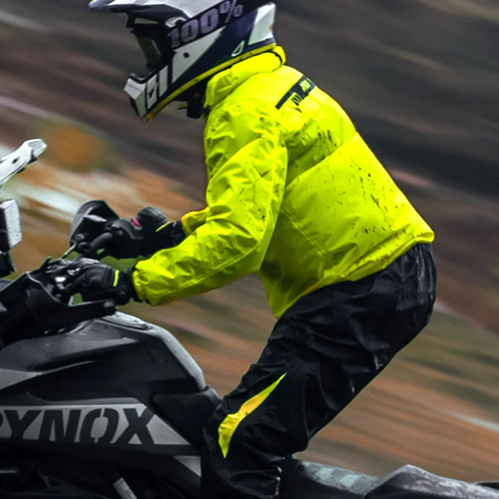 H2GO PRO 3 Rain Jacket (Neon) | Rynox