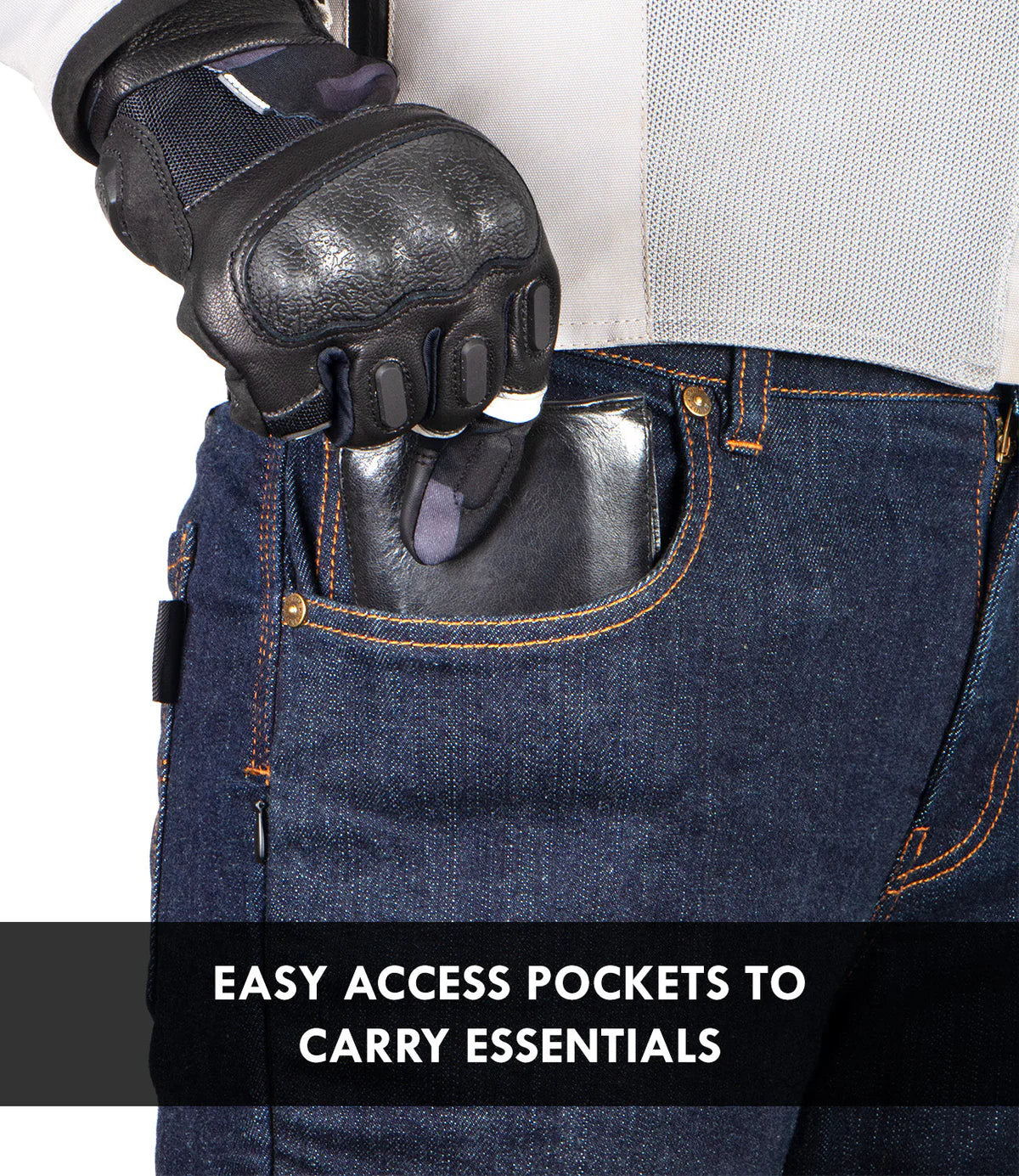 Rynox DOWNTOWN PRO MOTORCYCLE JEANS - CE CERTIFIED CLASS AA - RHEON PROTECTORS