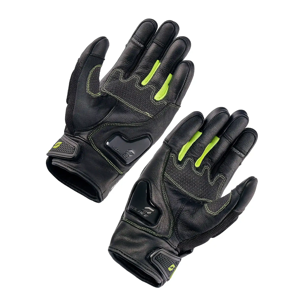 Vento Dualsport Gloves – Glow Neon | SOLACE