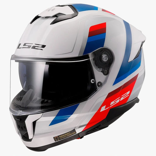 LS2 STREAM II VINTAGE WHITE BLUE RED