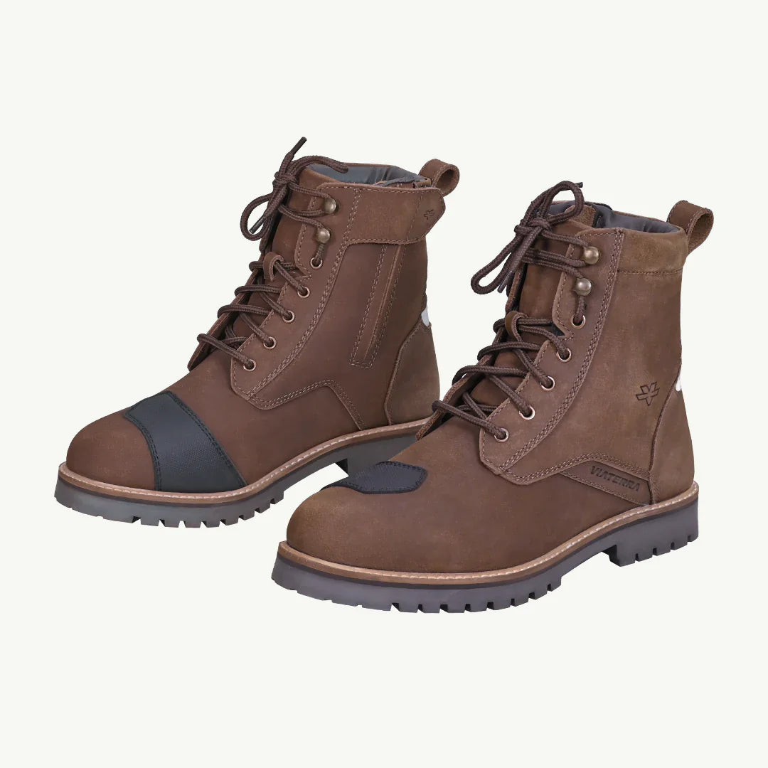 Raida BRONSON - RETRO MOTORCYCLE RIDING BOOTS FOR MEN (BROWN)