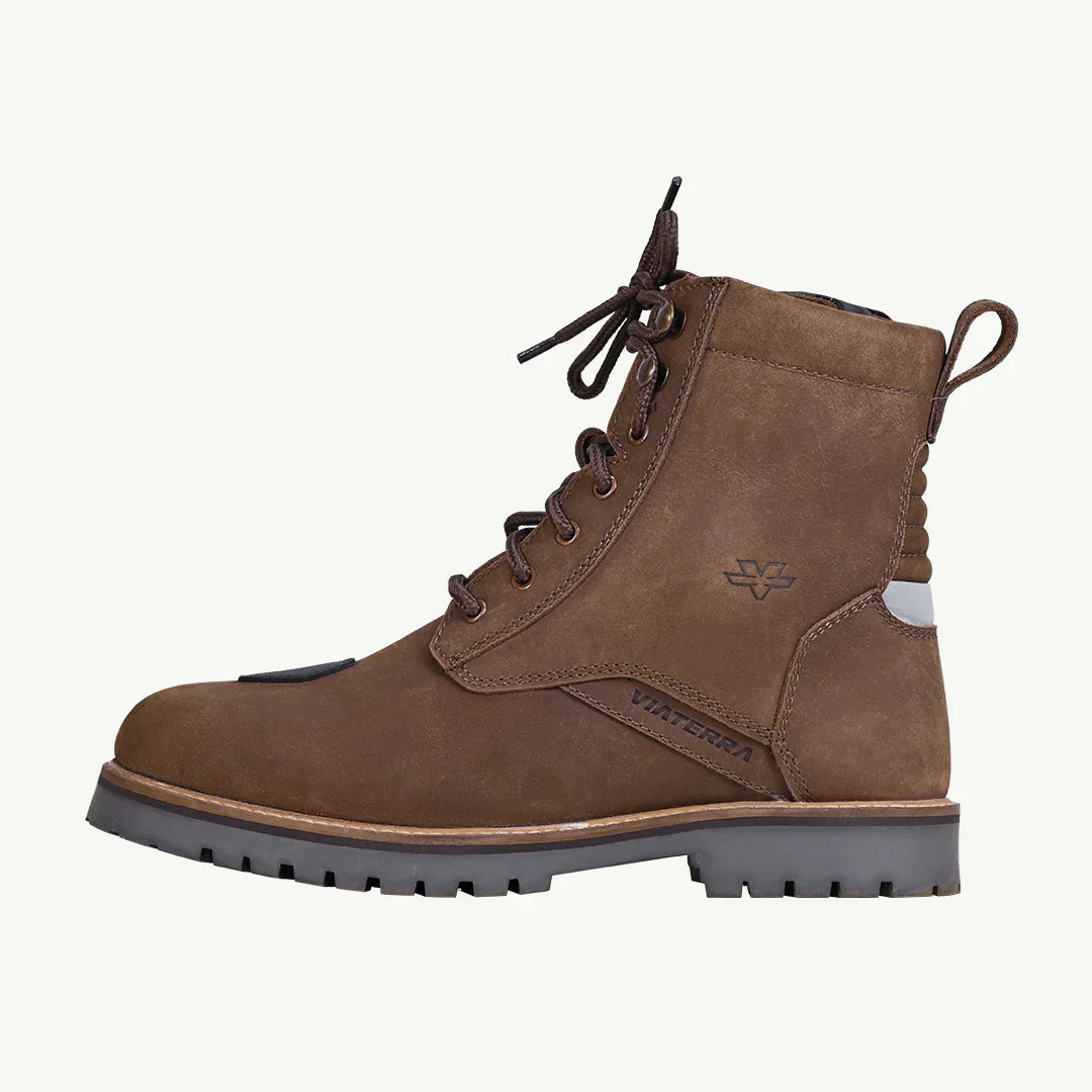 Raida BRONSON - RETRO MOTORCYCLE RIDING BOOTS FOR MEN (BROWN)