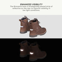 Raida BRONSON - RETRO MOTORCYCLE RIDING BOOTS FOR MEN (BROWN)