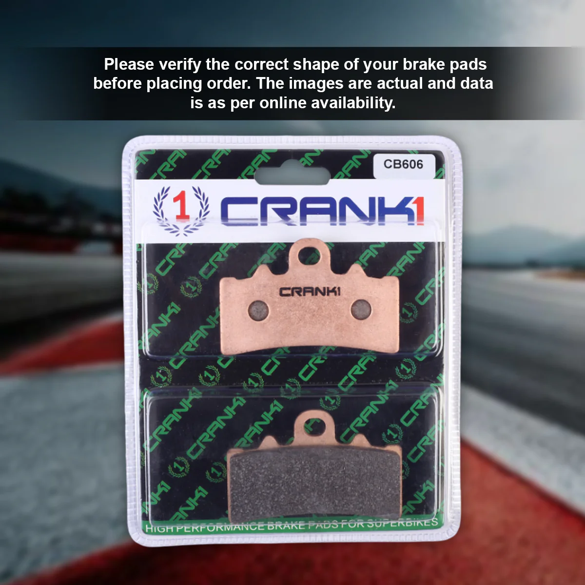 Sintered Brake Pads For Aprilia RS 457 - Front - CB606 - 1 Set