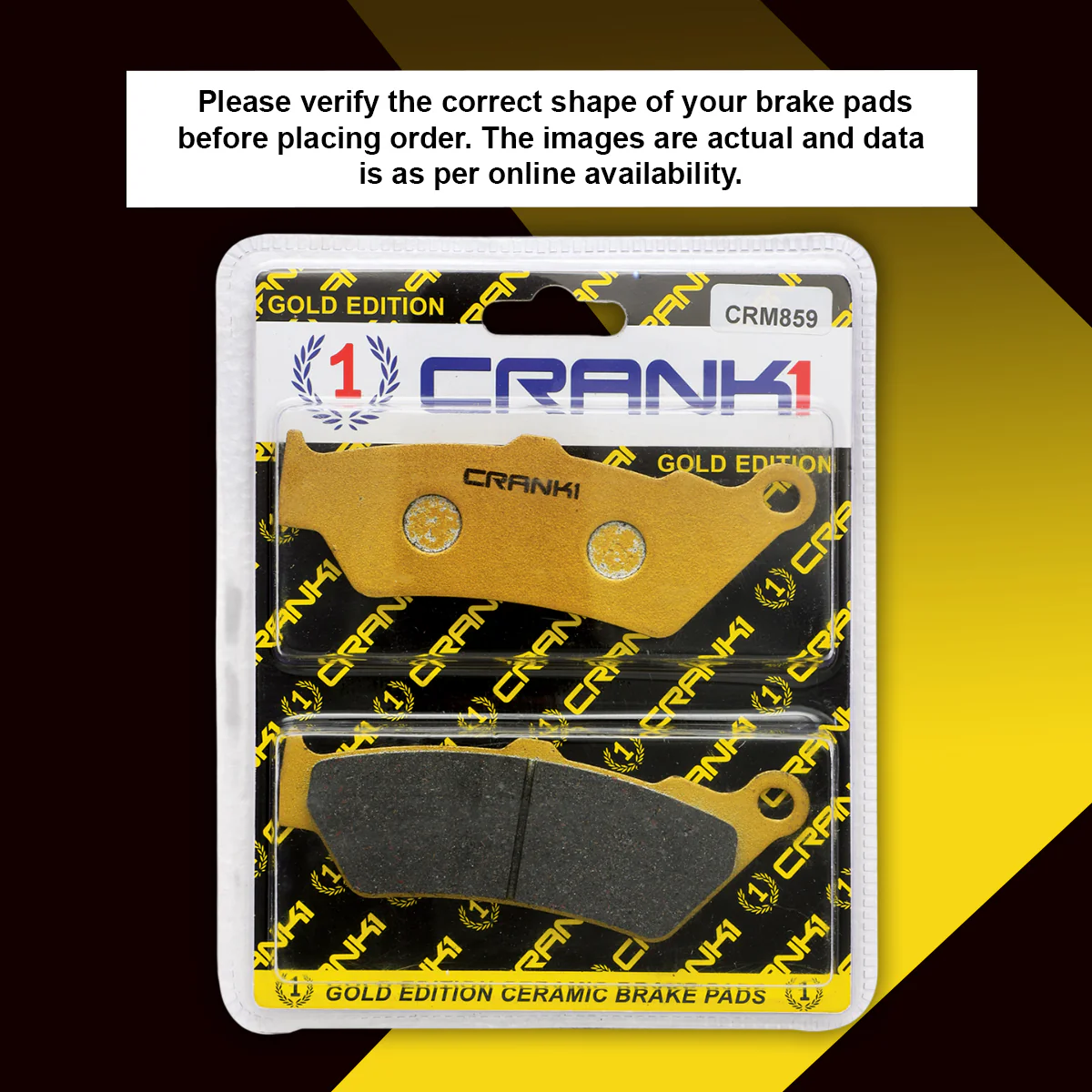 Ceramic Brake Pads For Harley Davidson Street 750 (2016 Onwards) - Front - CRM859 - 1 Set