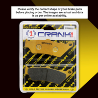 Ceramic Brake Pads For Harley Davidson Street 750 (2016 Onwards) - Front - CRM859 - 1 Set