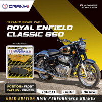 Ceramic Brake Pads For Royal Enfield Classic 650 - Front - CRM859 - 1 Set