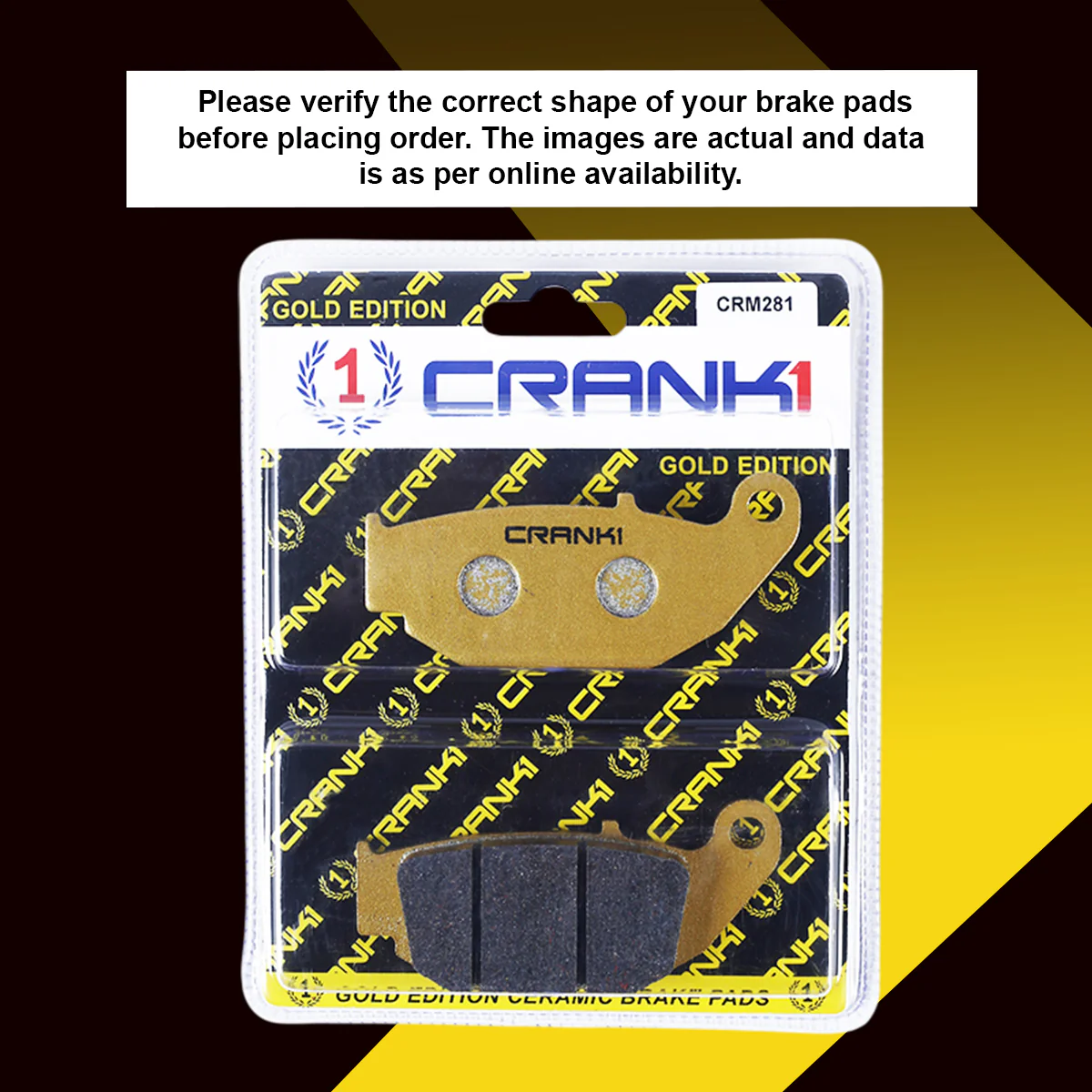 Ceramic Brake Pads For Honda CB300F (2024) - Rear - CRM281 - 1 Set