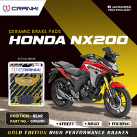 Ceramic Brake Pads For Honda NX200 - Rear - CRM281 - 1 Set