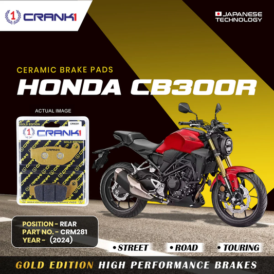 Ceramic Brake Pads For Honda CB300R (2024) - Rear - CRM281 - 1 Set