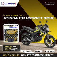 Ceramic Brake Pads For Honda CB Hornet 160R (2019) - Rear - CRM281 - 1 Set