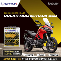 Ceramic Brake Pads For Ducati Multistrada 950 - Rear - CRM479 - 1 Set