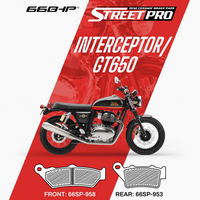 66SP-958 Royal Enfield GT / Interceptor 650 Street Pro Semi Ceramic Front Brake Pads