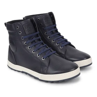ROYAL ENFIELD CULT LEATHER BOOTS - NAVY