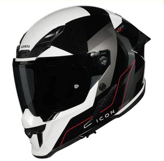 Korda Icon Nyx Helmet -  Gloss Black & White