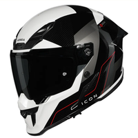 Korda Icon Nyx Helmet -  Gloss Black & White